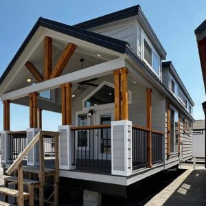 Cardinal" 399 sq Foot RV Park Model Tiny House with 1 bed/1 bath & a Loft